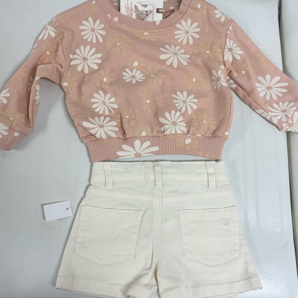 Jessica Simpson Pink and Cream Kids Matching Set - Picture 2 of 3